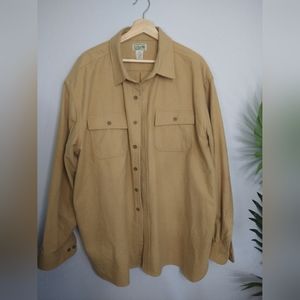 L.L. Bean Khaki Outdoor Shirt XXL